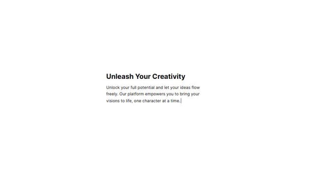 Thumbnail for prompt: 
text typing animation