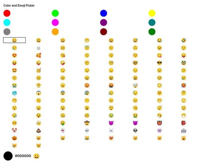 Thumbnail for prompt: emoji picker