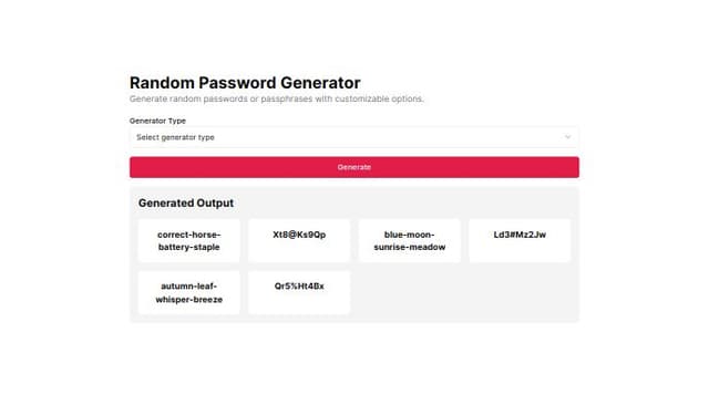 Thumbnail for prompt: Make the generator type full width