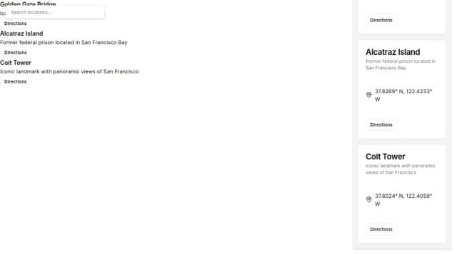 Thumbnail for prompt: for the map use leafletjs
