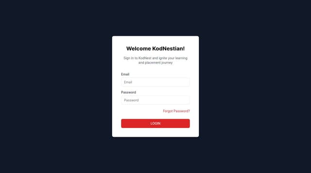 Thumbnail for prompt: https://app.kodnest.com/student-webapp/home create like this