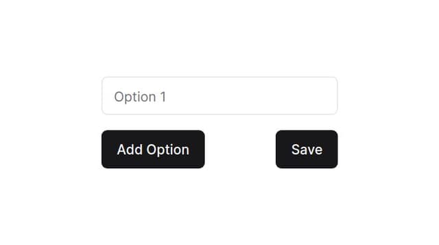 Thumbnail for prompt: Using Shadcn Select and Input, generate a code snippet where a user can create a dropdown list dynamically
