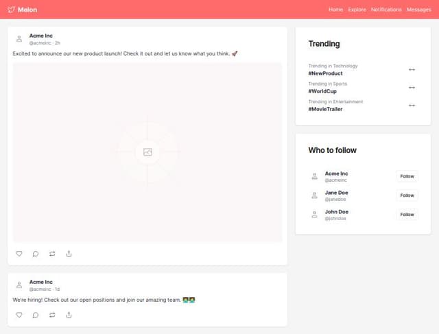 Thumbnail for prompt: twitter style melon theme