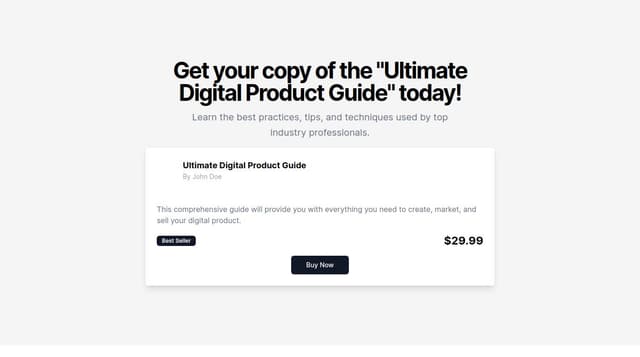 Thumbnail for prompt: call to action component to buy a digital product