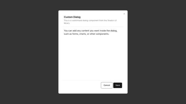customised Dialog of schadcn with 80% width and 80% height | A shadcn ...