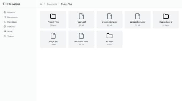 Thumbnail for prompt: File Explorer