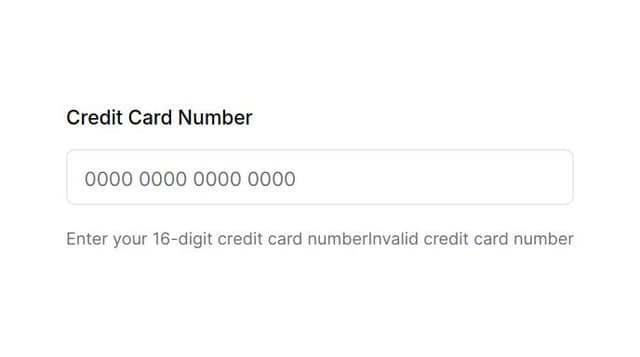 Thumbnail for prompt: it should show the credit card type depending on the number