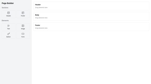 Thumbnail for prompt: create a wbsite page builder similar to elementor or lead pages. where users can customize and choose colors, branding assets, fonts etc.