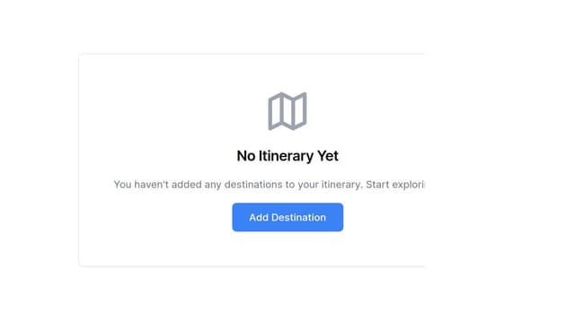 Thumbnail for prompt: Generate an empty state for a travel itinerary
