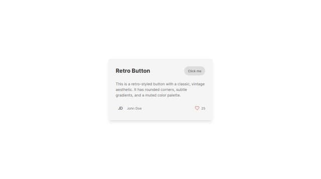 Thumbnail for prompt: A shadcn ui retro component 
