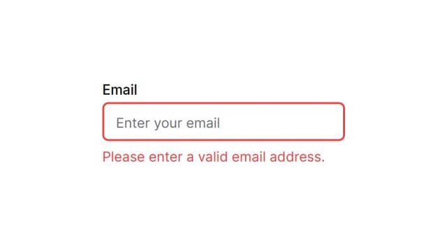 Thumbnail for prompt: create an input field with an error state
