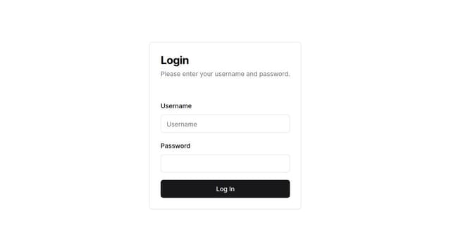 Thumbnail for prompt: Login form with minimalistic design, radix-ui 