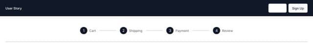 Thumbnail for prompt: button on right should be sign in/signup
