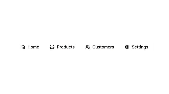 Thumbnail for prompt: a vertical Navigation Menu using shadUI 