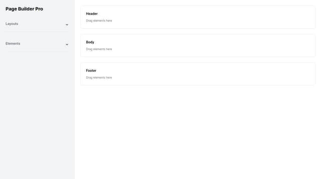 Thumbnail for prompt: make each section an accordion and add more layouts and elements