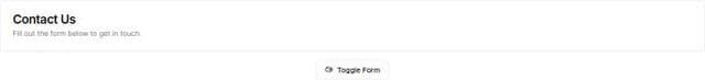 Thumbnail for prompt: Using shadcn ui library make me a toggle button that displays below a card containing a form.