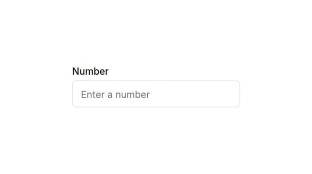 Thumbnail for prompt: an small input number