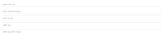 Thumbnail for prompt: generate a educational ui showing the difference between inputmode decimal/tel/email/url/ and search