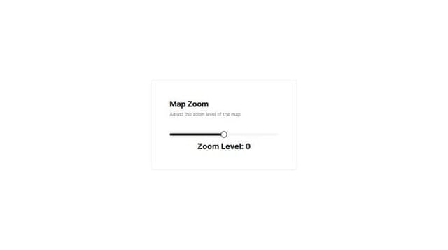 Thumbnail for prompt: Using shadcn i want to do a slider component with steps inside a form that allows to select the zoom level of the map. allow values greater than or equal to -10 and less than or equal to 10. I want to show the value selected.