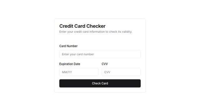 Thumbnail for prompt: Charge cc checker