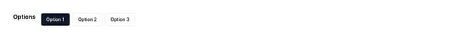 Thumbnail for prompt: using shadcn, a radio button that looks like a button