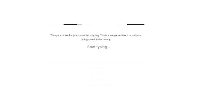 Thumbnail for prompt: typing test ui just like monketype