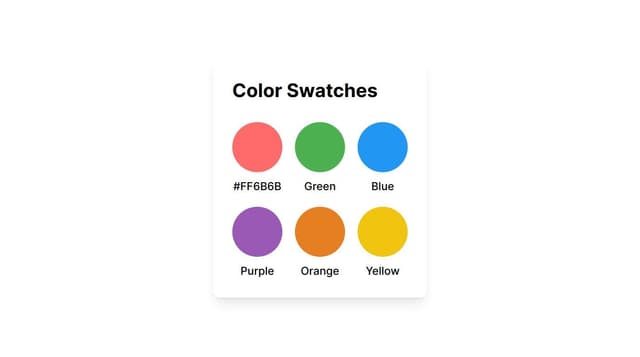 Thumbnail for prompt: swatch color card