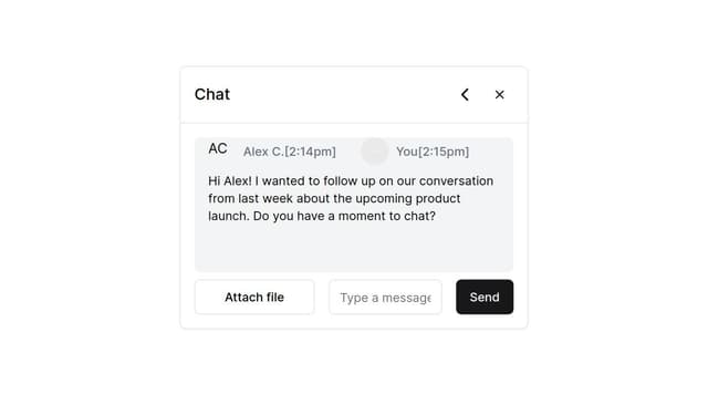Thumbnail for prompt: generate a chat fot small whit the x and for minimizating