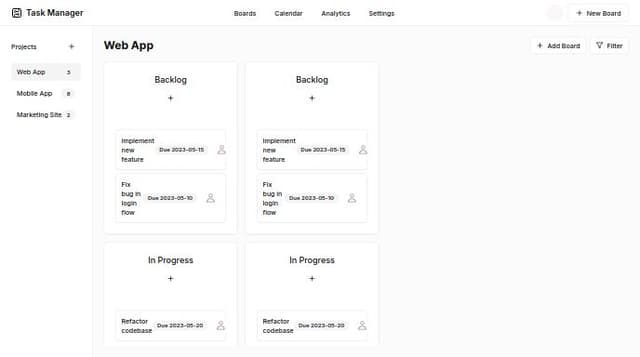 Thumbnail for prompt: Make an exact replica of Trello's dashboard for managing tasks.