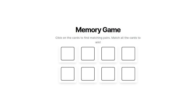 Thumbnail for prompt: Juego Web: Desarrolla un juego interactivo en el navegador utilizando HTML, CSS y JavaScript. Puedes crear un juego simple como un juego de memoria, un juego de adivinanzas, un juego de trivia, o cualquier otro juego que te parezca interesante y relevante para tu área de especialización.
