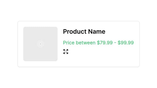Thumbnail for prompt: change add to cart for an icon to expand the box.