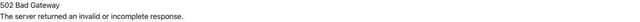 Thumbnail for prompt: a very simeple 502 error page - black theme