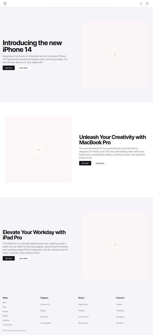 Thumbnail for prompt: Apple Store UI