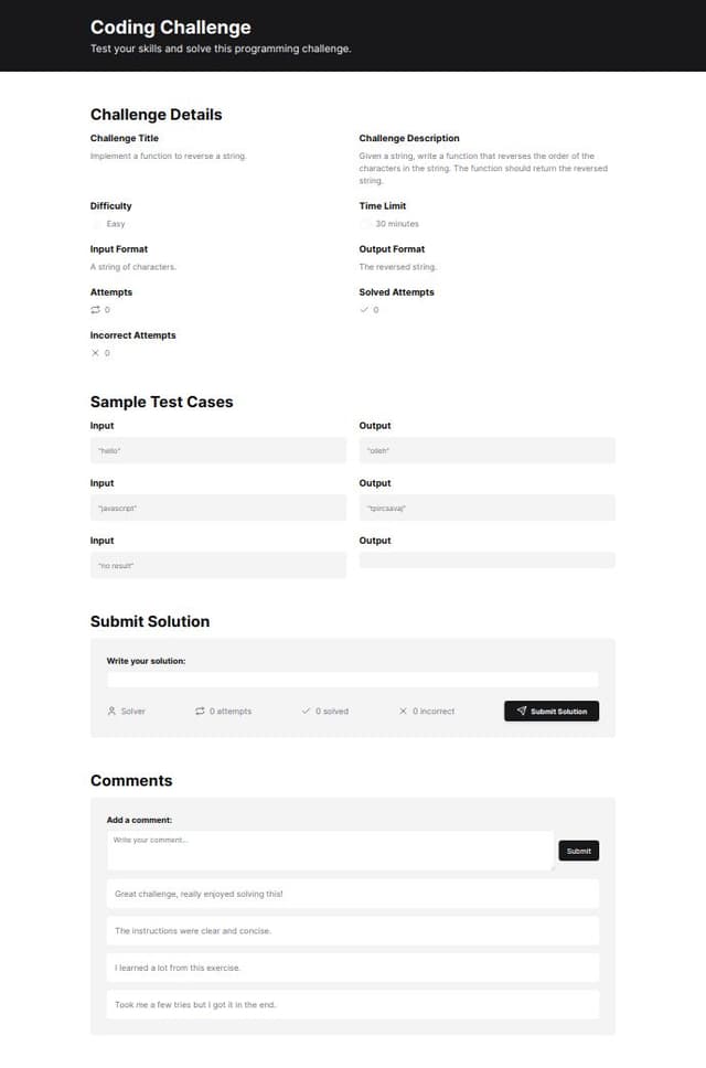 Thumbnail for prompt: add comment list sended by user, history