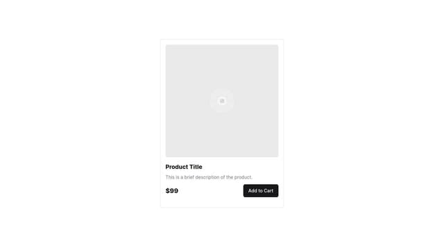 Thumbnail for prompt: Product Card component using daisyui