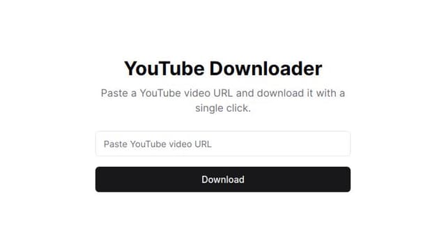 Thumbnail for prompt: A simple youtube downloader 
