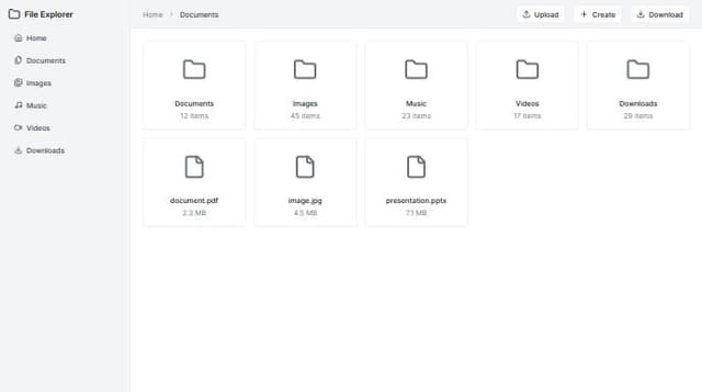 Thumbnail for prompt: file explorer