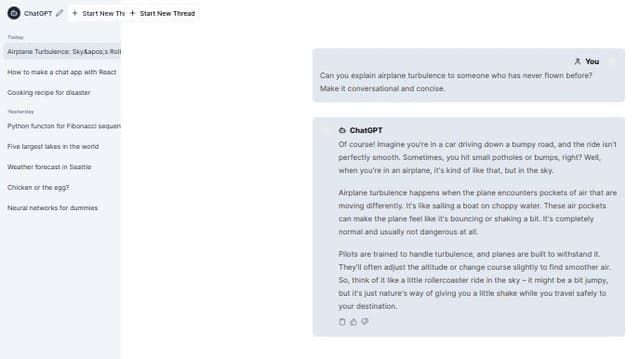 Thumbnail for prompt: make the thread name as max width of 200px and add ellipsis if it exceeds