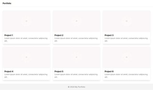 Thumbnail for prompt: A bento portfolio