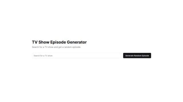 Thumbnail for prompt: generate page for a selected show. 
