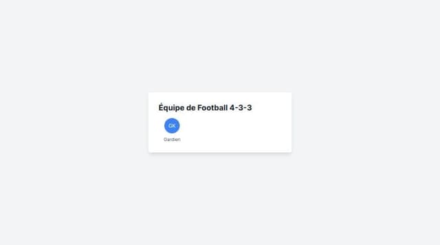 Thumbnail for prompt: Créer une composition d'équipe de foot 4-3-3
