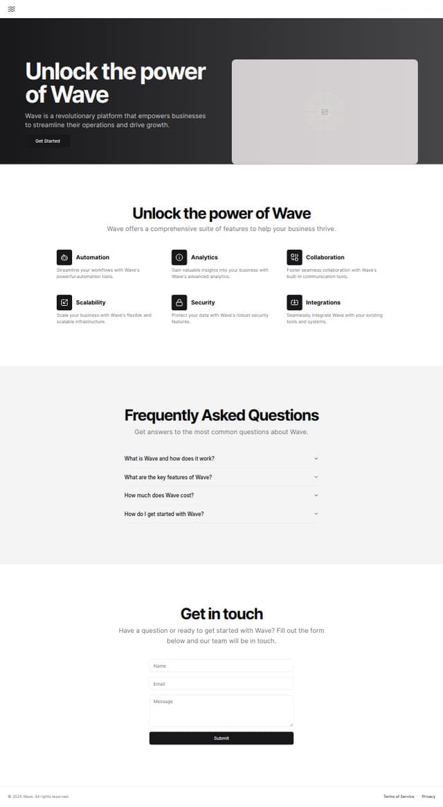 Thumbnail for prompt: i wan't website like https://getwave.gg/