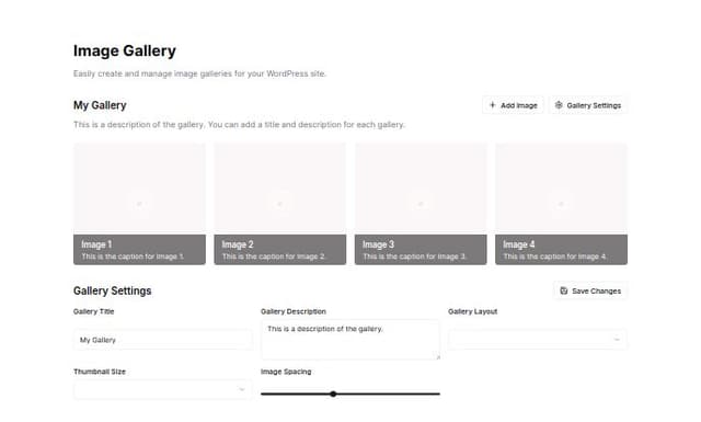 Thumbnail for prompt: can you please create wordpress plugin ? image gallery?