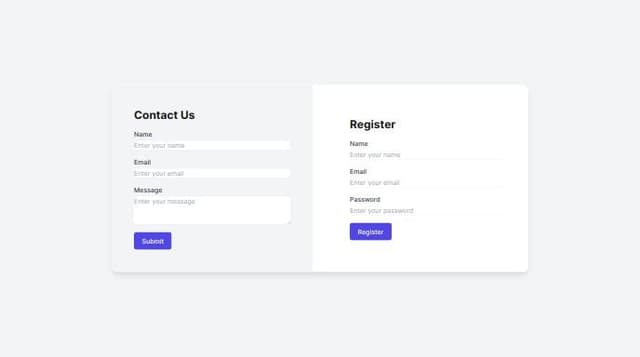 create a login screen on which you will have two forms, one for contact ...