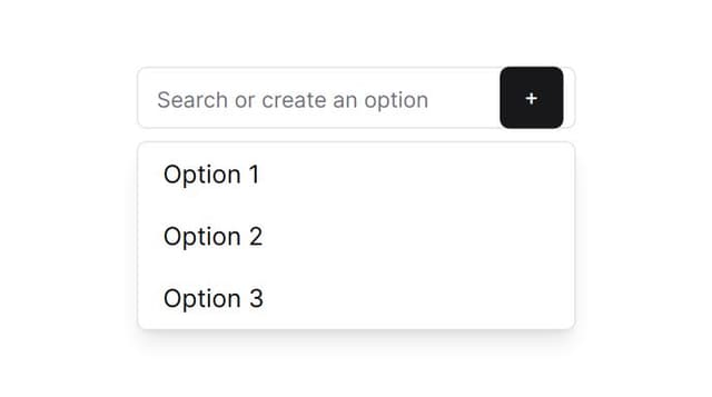 Thumbnail for prompt: a creatable select component