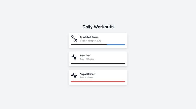 give me design ideas for a card component in a react native application ...