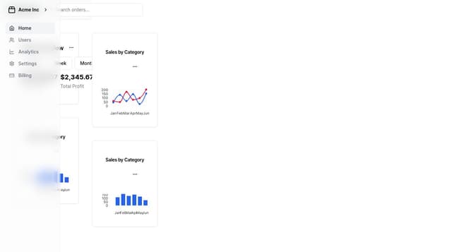 Thumbnail for prompt: A saas admin dashboard