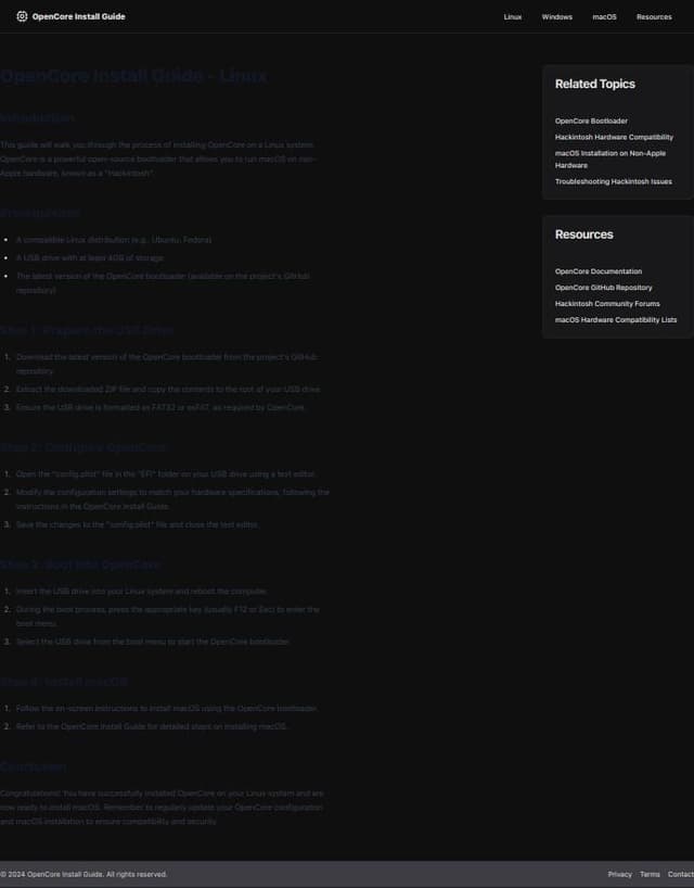 Thumbnail for prompt: https://dortania.github.io/OpenCore-Install-Guide/installer-guide/linux-install.html