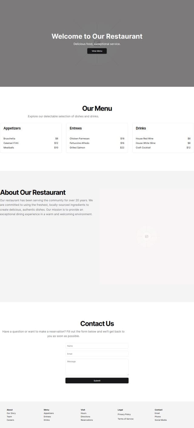 Thumbnail for prompt: restaurant ui