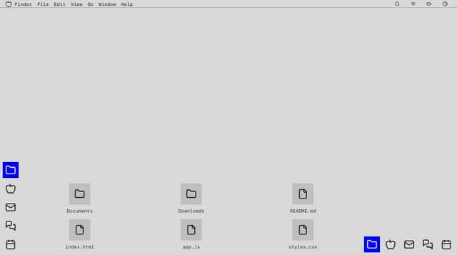 Thumbnail for prompt: macos desktop ui 